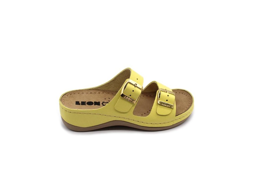 Dámská zdravotní obuv Leons Santy - Žlutá