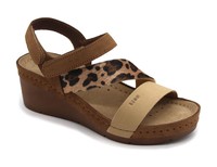 Dámské zdravotní sandále Dina New - Leopard