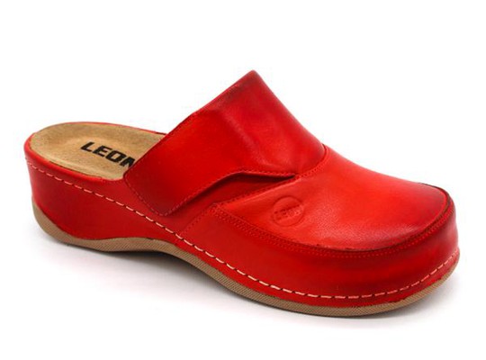 Dámská zdravotní obuv Leons Flexi - Červená
