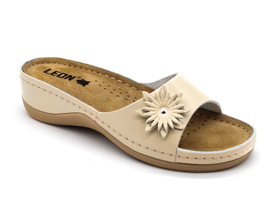 Dámská zdravotní obuv Leons Lotus - Béžová