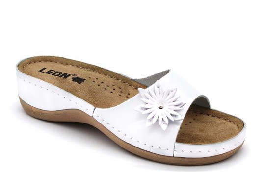 Dámská zdravotní obuv Leons Lotus - Bílá