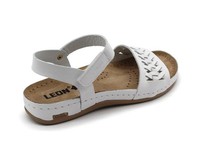 Zdravotní obuv sandály Leons Nela - Bílá