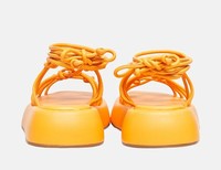 Di Nuovo sandály s lýtkovým šněrováním - Oranžová