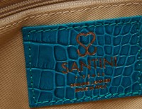 Santini Firenze kožená kabelka - Modrá
