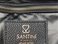 Santini Firenze kožená kabelka - Černá