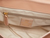 Santini Firenze kožená kabelka - Růžová