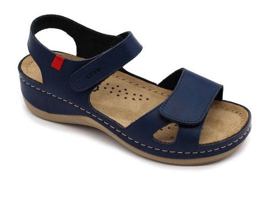 Dámské zdravotní sandály Leons Bibi - Modrá New