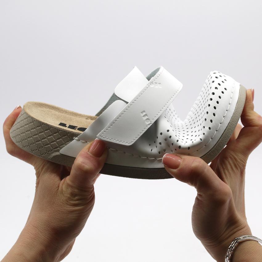 Dámská zdravotní obuv Leons Prima Plus - Bílá