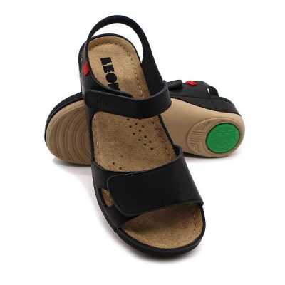 Dámské zdravotní sandály Leons Bibi New - Černá