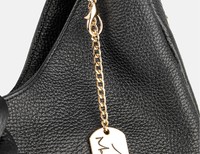 Anna Morellini Leather handbag - Černá