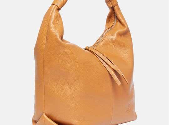 Santini Firenze kožená taška kabelka přes rameno - Sand