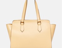 Santini Firenze Leather handbag - Soft Beige
