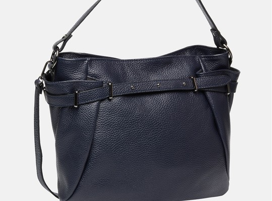 Santini Firenze Leather handbag - Navy
