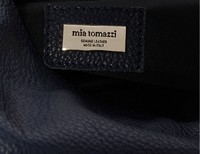 Mia Tomazzi kožená kabelka - Modrá