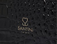 Santini Firenze kožená kabelka - Černá