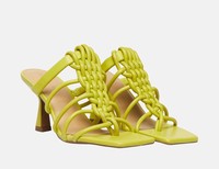 Di Nuovo sandály na podpatku - Neonově zelená