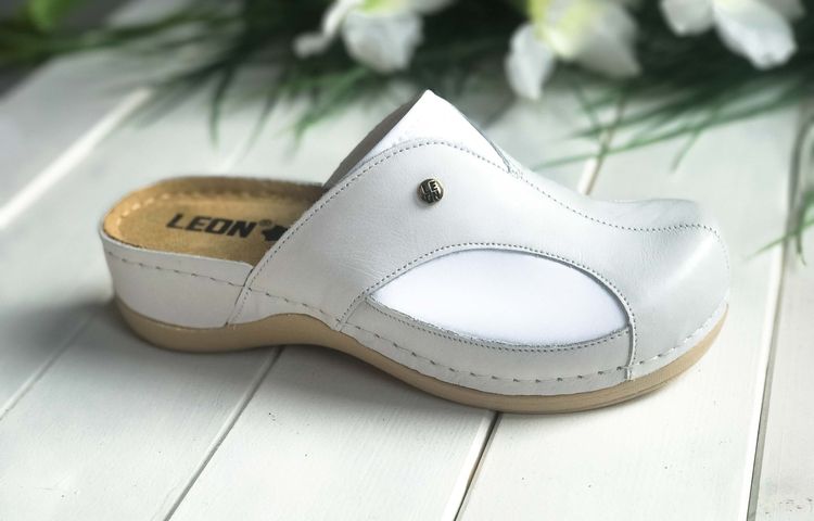 Zdravotní obuv na halluxy  Leons Comfy - Bílá