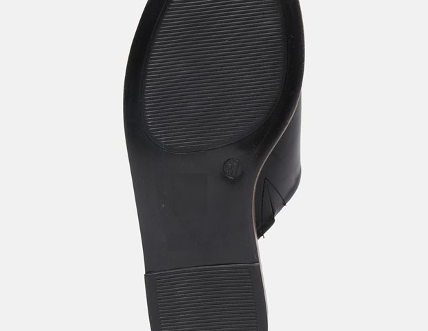 Steve Madden kožené pantofle - Černá