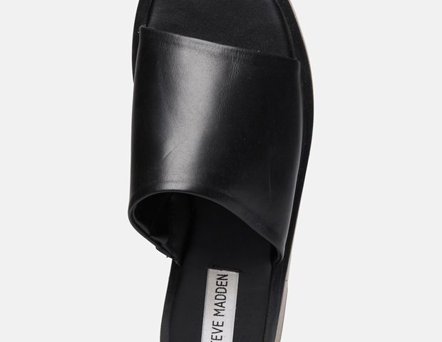 Steve Madden kožené pantofle - Černá