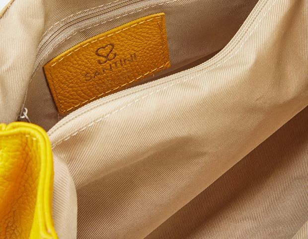 Santini Firenze kožená kabelka - Žlutá