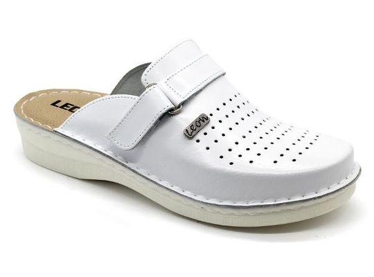 Pánská zdravotní obuv Leons Rolo - Bílá