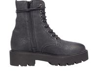 Mirror lace-up boots - Černá