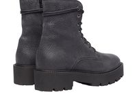 Mirror lace-up boots - Černá