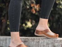 Zdravotní obuv na halluxy  Leons Comfy - Hnědá