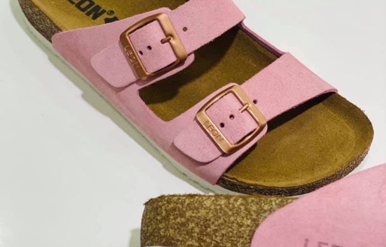 Dámská zdravotní obuv Leons Sport semiš - Rosé semiš