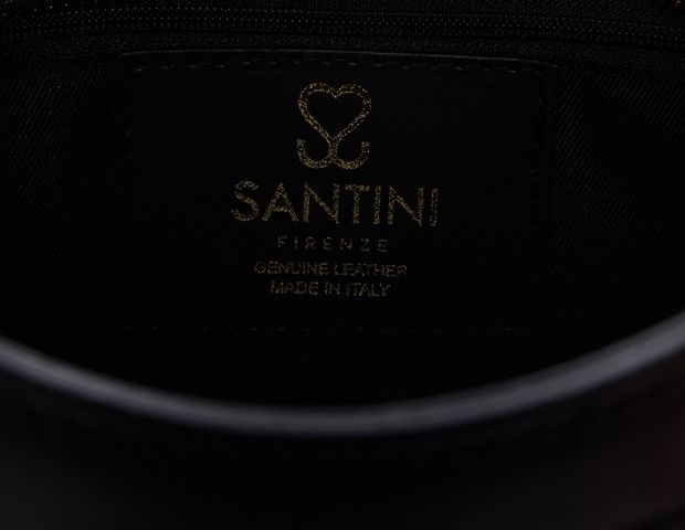 Santini Firenze kožená kabelka - Černá