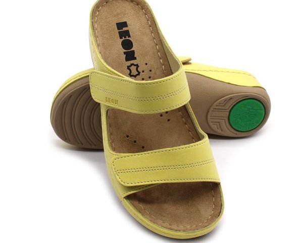 Dámská zdravotní obuv Leons Simona - Žlutá