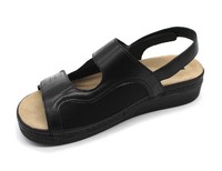 Zdravotní halluxové sandály Leons Adriana - Černá